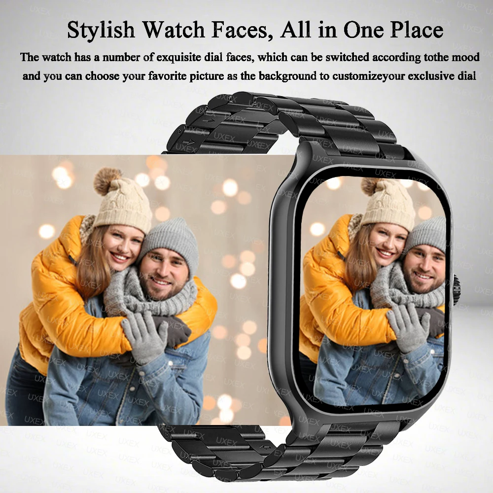 Smart Watch Plus Men Women 1.77 Full Touch Screen Sports Fitness Watch Bluetooth Call Android Phone Digital Multidial Smartwatch