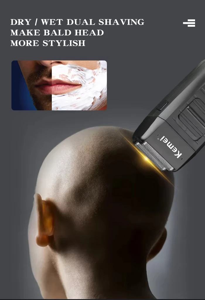 Kemei KM-2296 KM-2299 KM-1102 Professional Hair Clipper Kit Electric Shaver Male Hair Cutting Machine Men’s Cordless Trimmer