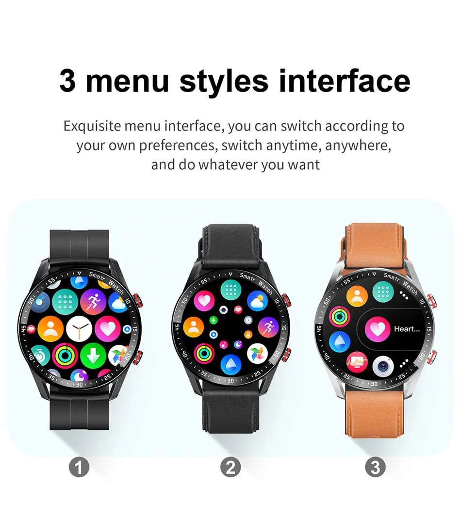 2025 New Outdoor Sports Smart Watch Men GT Series 1.53 inch AMOLED Screen Sports Watch ECG+PPG Health Smartwatch Man For Huawei