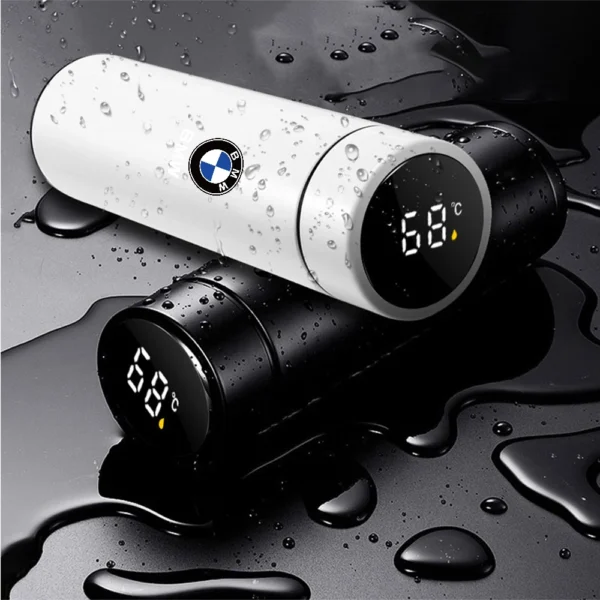 Car Stainless Steel Smart Thermos Mug Insulation Cup Led Digital Temperature Display For BMW E28 E30 E34 E36 M Performance X1 X2