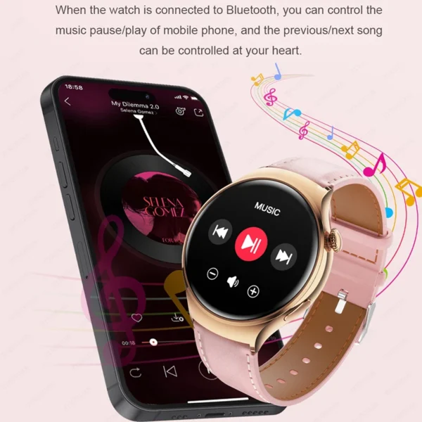 For Huawei WATCH 4 Smart Watch Women 360*360 AMOLED HD Screen NFC IP68 Waterproof Heart Rate Health Monitor Smartwatch 2025 New