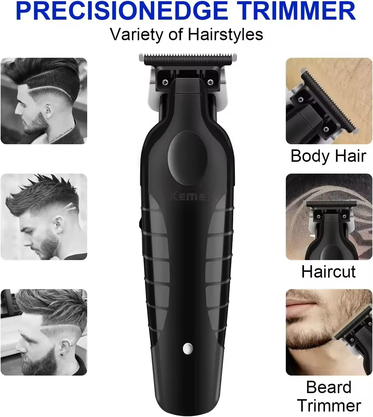 Kemei KM-2296 KM-2299 KM-1102 Professional Hair Clipper Kit Electric Shaver Male Hair Cutting Machine Men’s Cordless Trimmer
