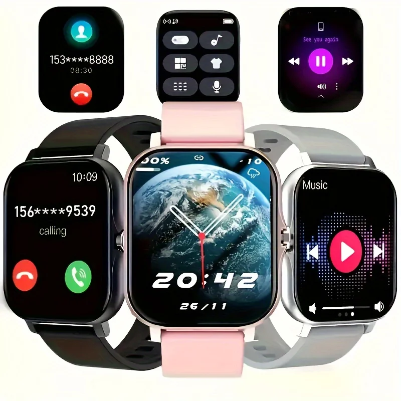 LAXASFIT New Smart Watch Multiple Sports Mode Sleep Monitor Find Phone Bluetooth Call Smart Watch Men Women Gift