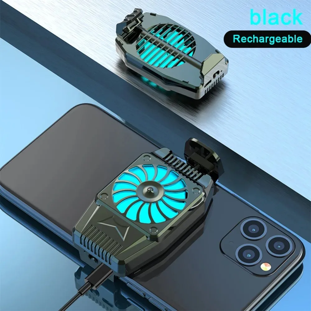 Mobile Radiator Esports Air Cooling Quiet Portable Quick Cooling H15 Game Live Cooling Back Clip Bracket Semiconductor Turbine