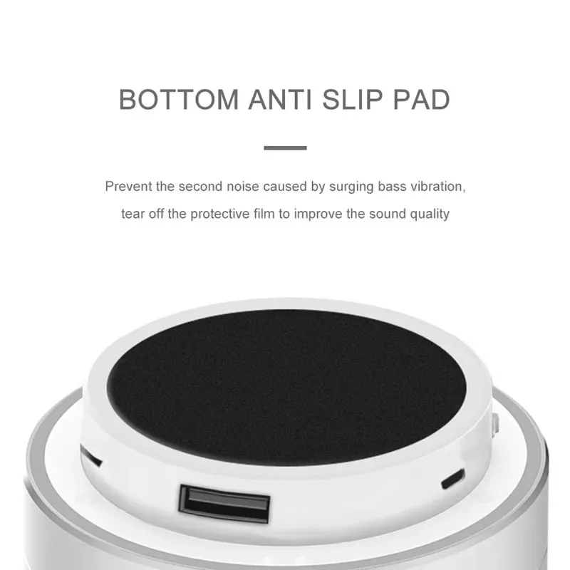Portable Wireless Bass Speaker Audio, Mini Car Small Speaker Auxiliary FM TF USB Plug-in Card Outdoor Portable Small Speaker