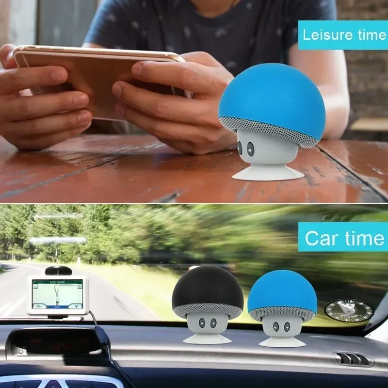 XIKCU Bluetooth Mushroom Speaker Waterproof Can Be Used as a Mobile Phone Holder Suitable for Family Parties and Small Parties