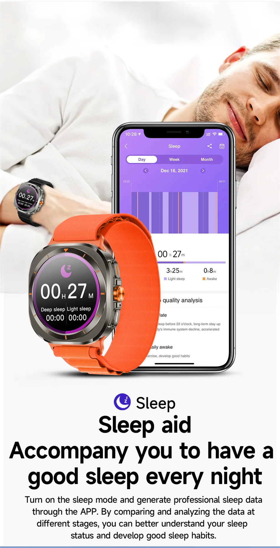 2025 New For Samsung Galaxy Watch 7 Ultra GPS NFC Smart Watch Men 1.43 " AMOLED Always Display IP68 BT Call Sports Smartwatches