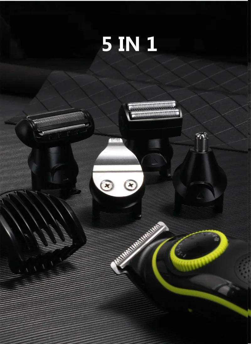 Kemei 696 Electric Hair Clipper Multifunctional Trimmer For Men Electric Shaver For Men's Razor Nose 5 In 1 Professional Trimmer