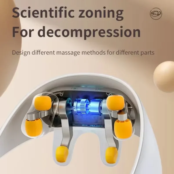 Neck and Back Massager Electric Wireless Neck and Shoulder Massage Arm and Back Body Muscles Relaxation Constant Temperature Hot