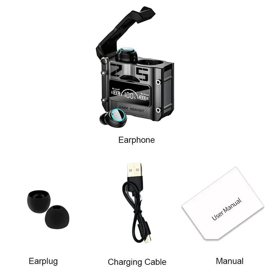 Original M25 TWS Wireless Headphones Earphones Bluetooth Touch Control Noise Reduction Stereo Earbuds Headsets for Smartphone