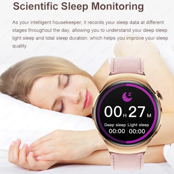For Huawei WATCH 4 Smart Watch Women 360*360 AMOLED HD Screen NFC IP68 Waterproof Heart Rate Health Monitor Smartwatch 2025 New