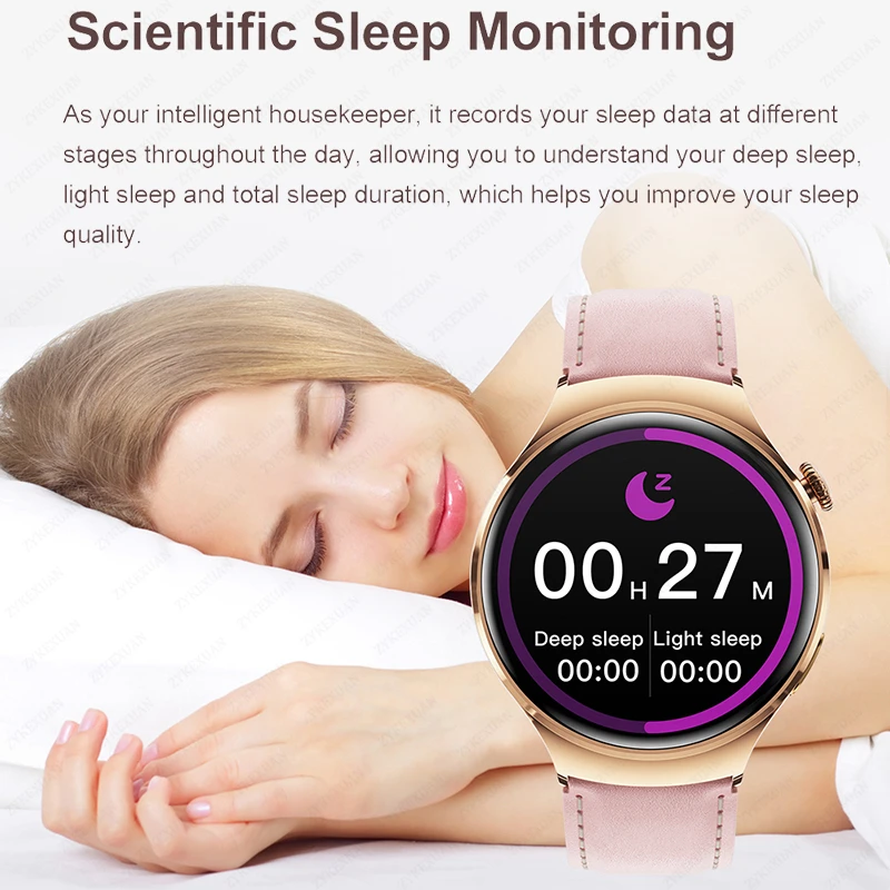 For Huawei WATCH 4 Smart Watch Women 360*360 AMOLED HD Screen NFC IP68 Waterproof Heart Rate Health Monitor Smartwatch 2025 New