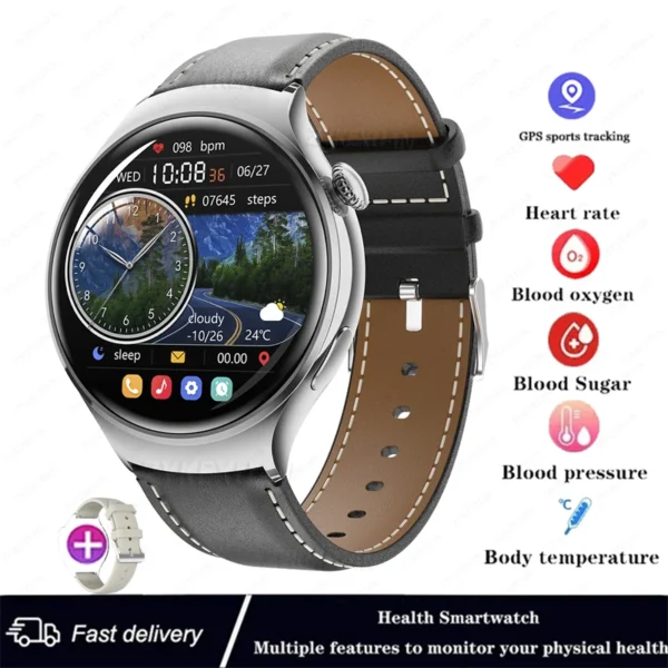 For Huawei WATCH 4 Smart Watch Women 360*360 AMOLED HD Screen NFC IP68 Waterproof Heart Rate Health Monitor Smartwatch 2025 New