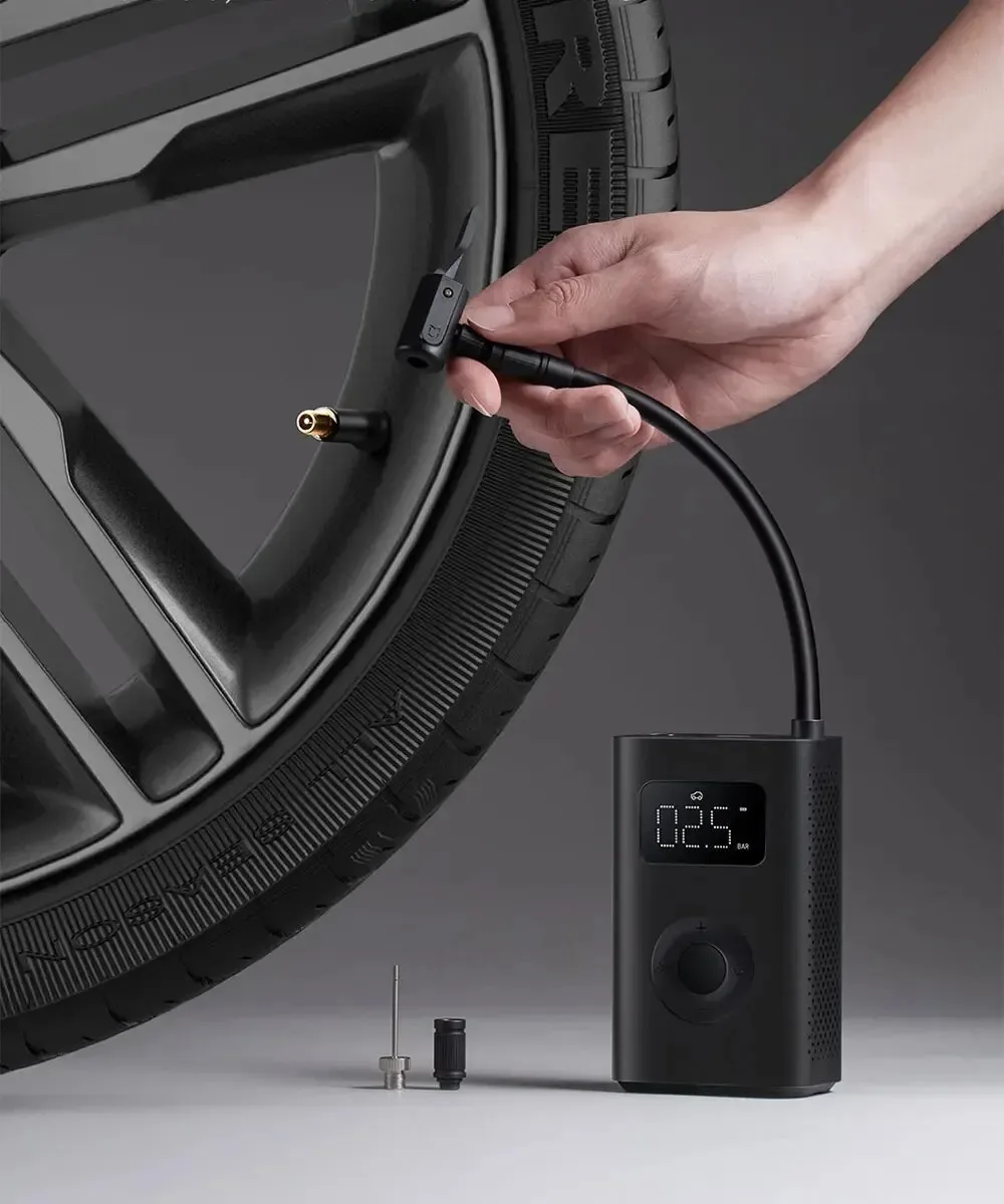 Xiaomi Mijia Air Pump 2 25%Speed Boost Mini Portable Electric Air Compressor Treasure 150PSI Type-C LED Multitool Inflator Xiomi