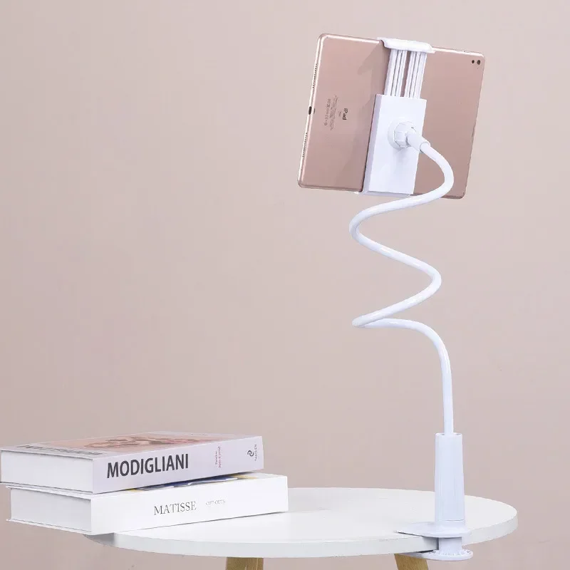 Portable 70cm 360 Clip Mobile Phone Holder Stand Flexible Lazy Bed Desktop Bracket Flat Bracket for iPhone Samsung  Stand Base