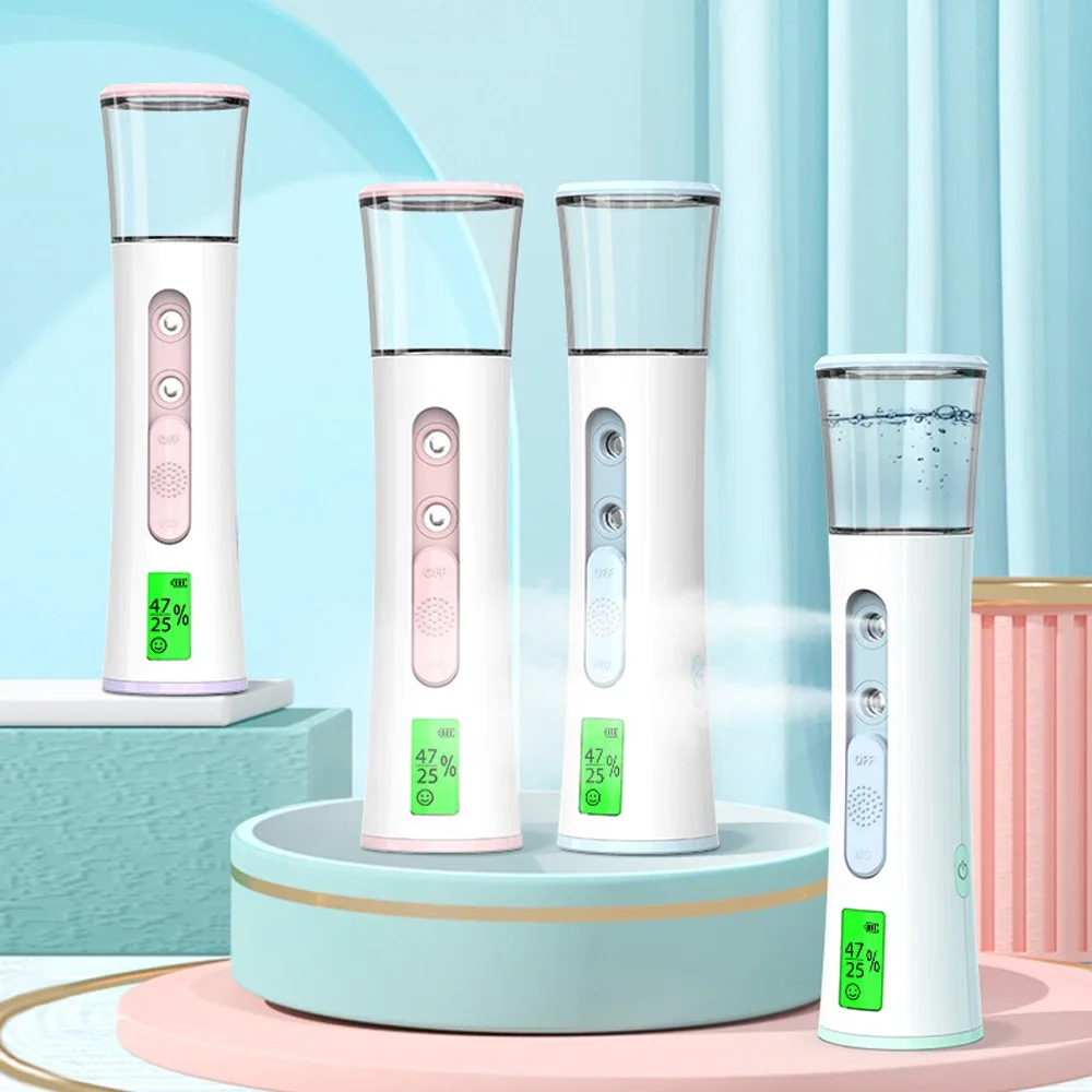 Nano Facial Steamer Cleaning Pores Water SPA Moisturizing Hydrating Face Sprayer USB Portable Hydrating Nanometer Mist Nebulizer