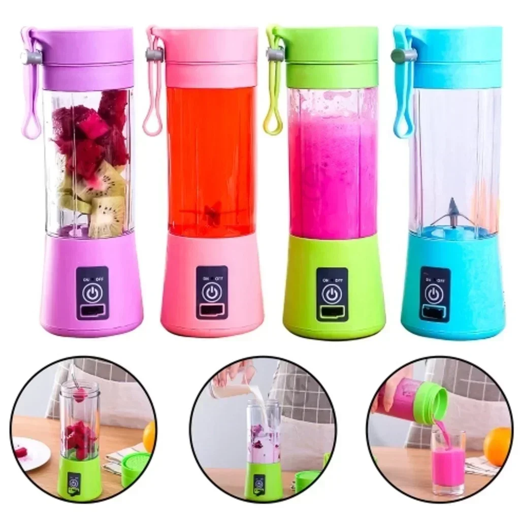2025 New Mini Portable USB Rechargeable Blender 380ml Handheld Smoothie Maker Travel Juicer Cup for On-the-Go Shakes & Juices