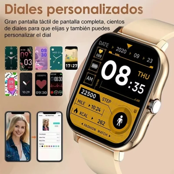 LAXASFIT New Smart Watch Multiple Sports Mode Sleep Monitor Find Phone Bluetooth Call Smart Watch Men Women Gift
