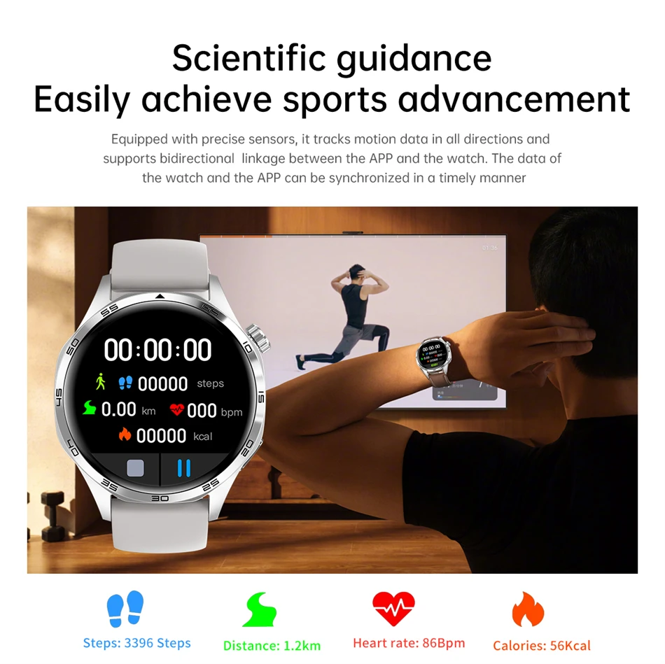 GT5 PRO Smart Watch Men Watch 5 Pro AMOLED HD Screen Bluetooth Call GPS Trajectory NFC Heart Rate Compass SmartWatches 2025 New