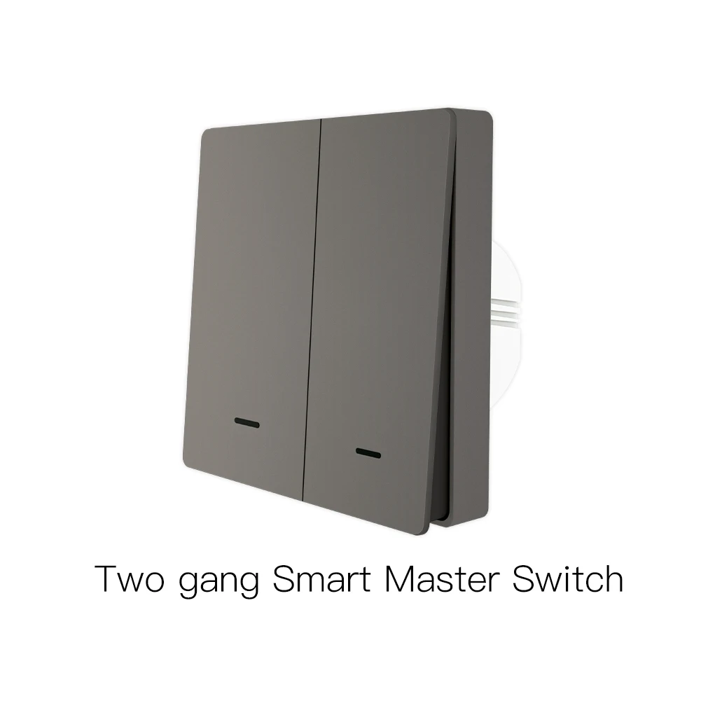 MOES WiFi Smart Push Button Wall Light Switch RF433 Transmitter Smart life Tuya App Remote Control Works with Alexa Google Home