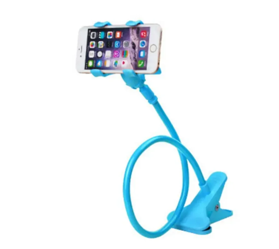 Universal Lazy Bracket Mobile Phone Holder Gooseneck Stand Stents Flexible Bed Desk Table Clip Bracket for Smartphone Holder