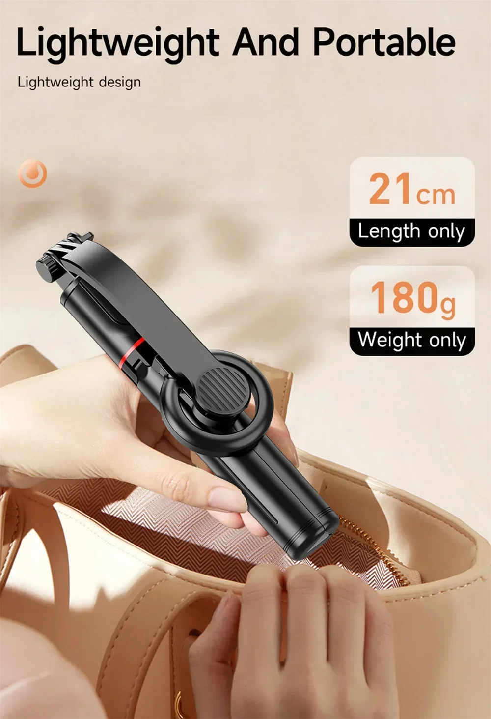 Magnetic Mini Extendable Selfie Stick Tripod Holder Stand with Bluetooth Wireless Remote for Magsafe IPhone 15 Android Monopod