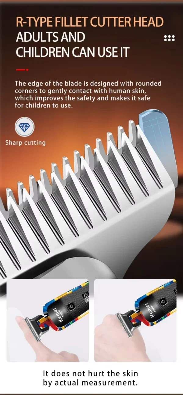 Kemei Rechargeable Graffiti Pattern Electric Hair Clipper Professional Barber Trimmer Man Shaver Km-MAX2092 KM-MAX5090 KM-RS7098