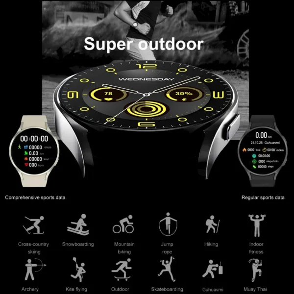 KESHUYOU 2025 New Watch 6 Smart Watch Women's Bluetooth Call Health Monitoring Alarm Clock Men's Fashion Sports Watch