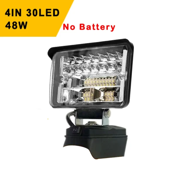 3/4/5/8Inch Led Light Portable Spotlights Cordless Outdoor Work Fishing Handheld Emergency Tool Light Fit Dewalt 18V Battery