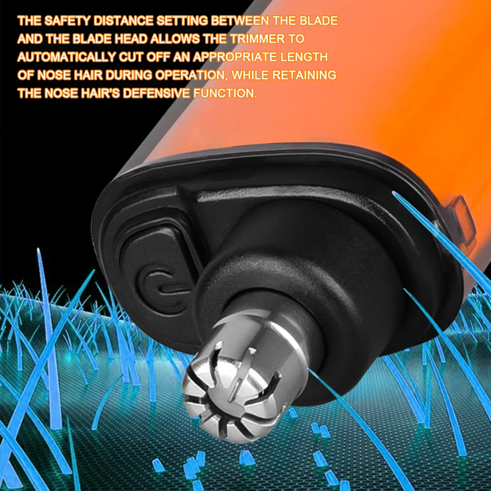 2 in 1 Electric Nose Hair Trimmer Clipper Rechargeable Multi-kinetic Shaving Unisex Automatic Washable Personal Care Appliances