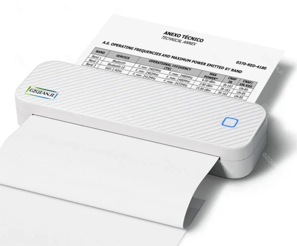 Inkless Portable A4 Thermal Printer Bluetooth PDF Excel Word Document Printing Machine Paper Roll For Office Work Home School