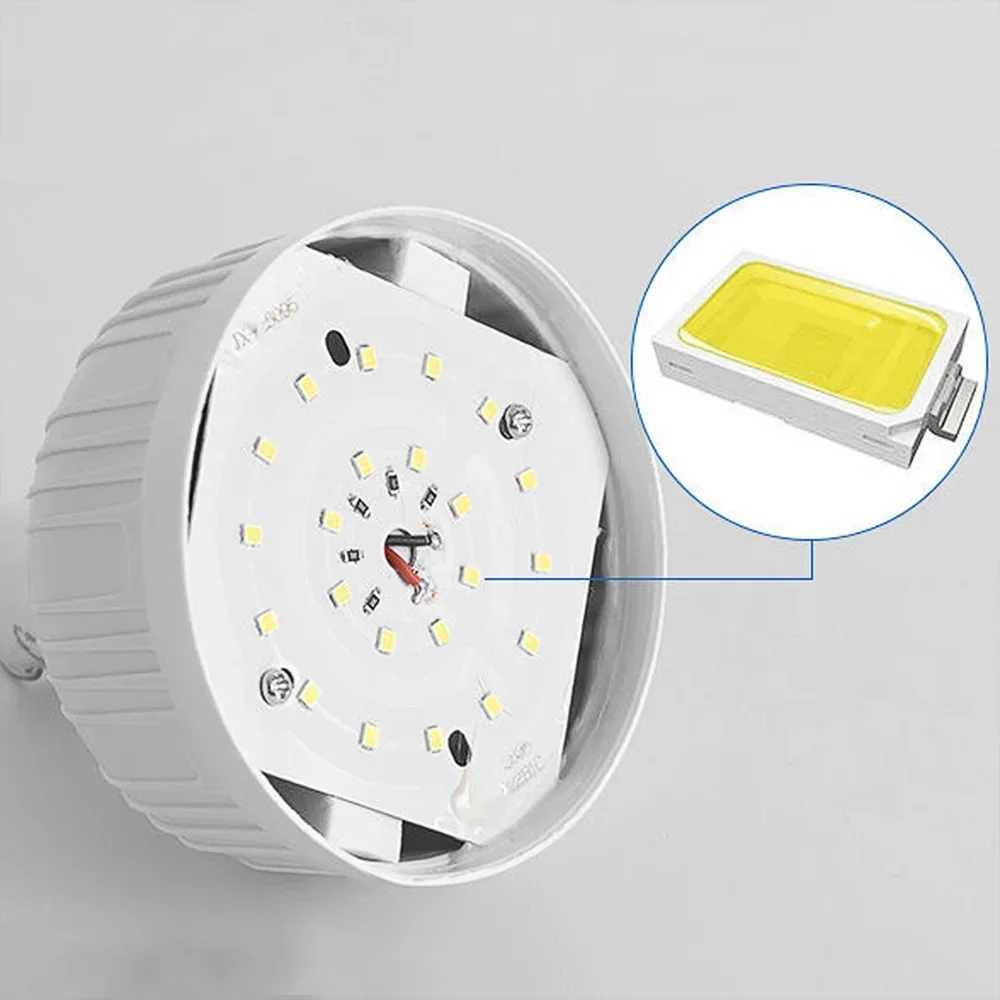 2/4PC Camping Light Portable Rechargeable Dimmable LED Bulb Brightness Outdoor Tent Light Emergency Night Light with Hook