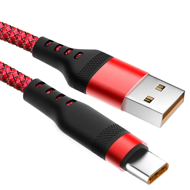 NNBILI 6A Verlengde Usb TYPE-C Kabel Gevlochten Cbale For Samsung Huawei Xiaomi Switch Sony Ps5 TYPE-C 8M 5M 3M 2M 1.5M 1M Kabel