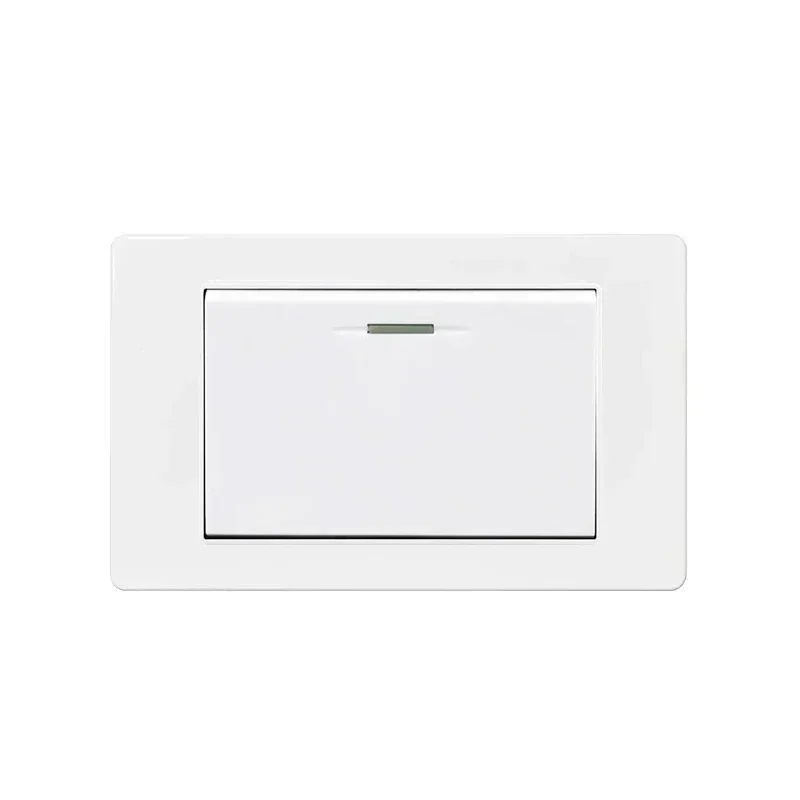 Italy Chile  Standard Outlet with USB Smart Type-c 20W Fast Charging, Dual USB Wall Socket Chile Plug Plastic Panel Light Switch