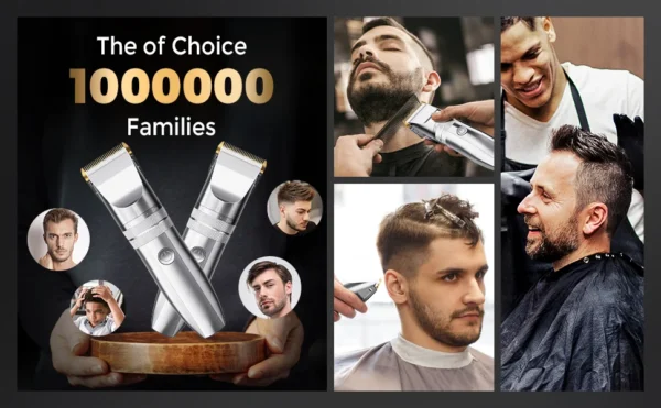 Sejoy Hair Clippers for Men Professional Cordless Barber Clippers for Hair Cutting Machine Grooming Rechargeable Beard Trimmer