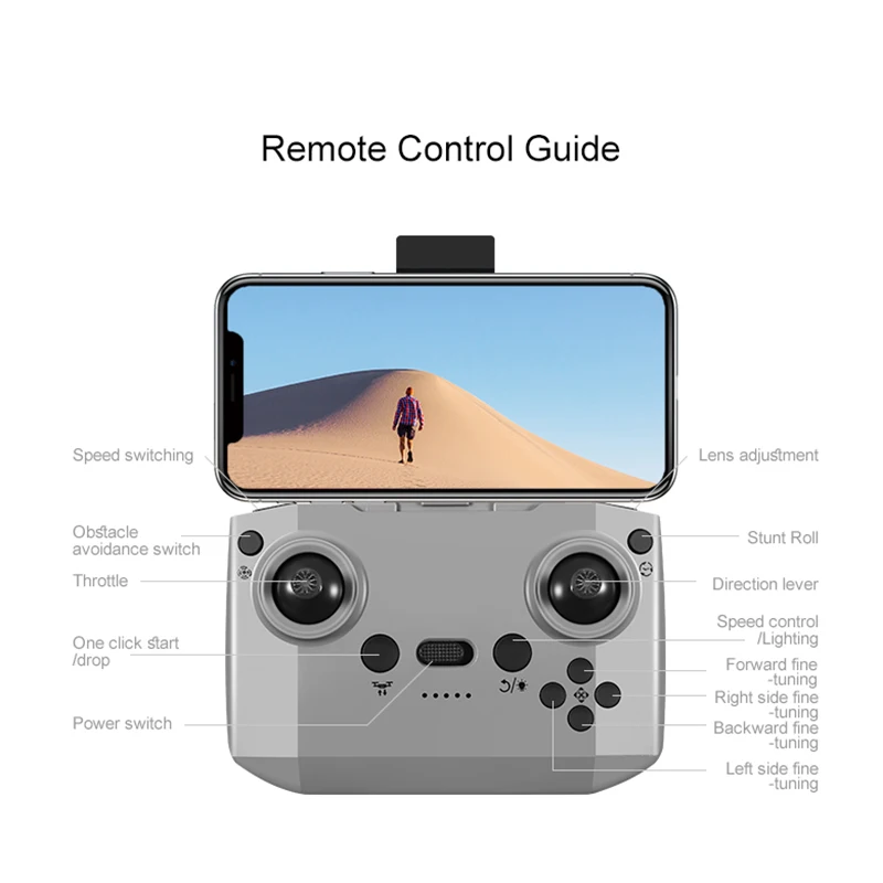 Xiaomi D16 Mini Drone Dual Camera 8K HDAerial Aircraft Obstacle Avoidance UAV Fixed Remote Control Airplane Gift Toys 20000M