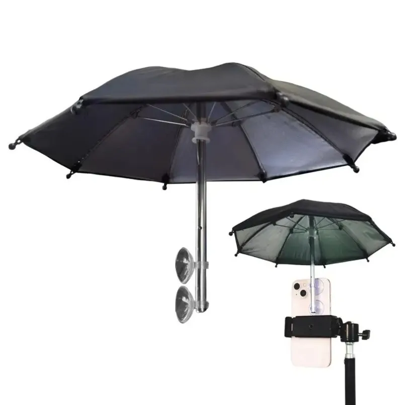 Mobile Phone Parasol Phone Umbrella Sun Anti-Glare Sun Shade Cover Car Visor Sunshade Sucker Holder For iPhone Samsung Live