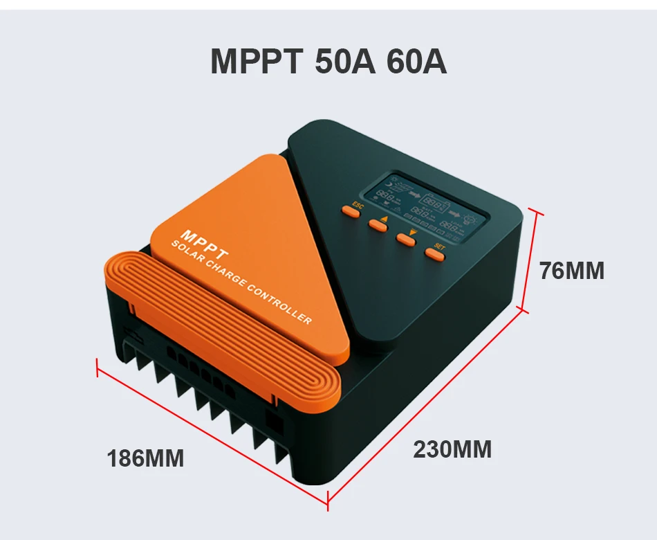 EASUN Solar Charge Controller MPPT 60A 50A 40A 30A 20A 10A Solar Panel Solar Charge Regulator 12V 24V Battery PV Input 100VOC