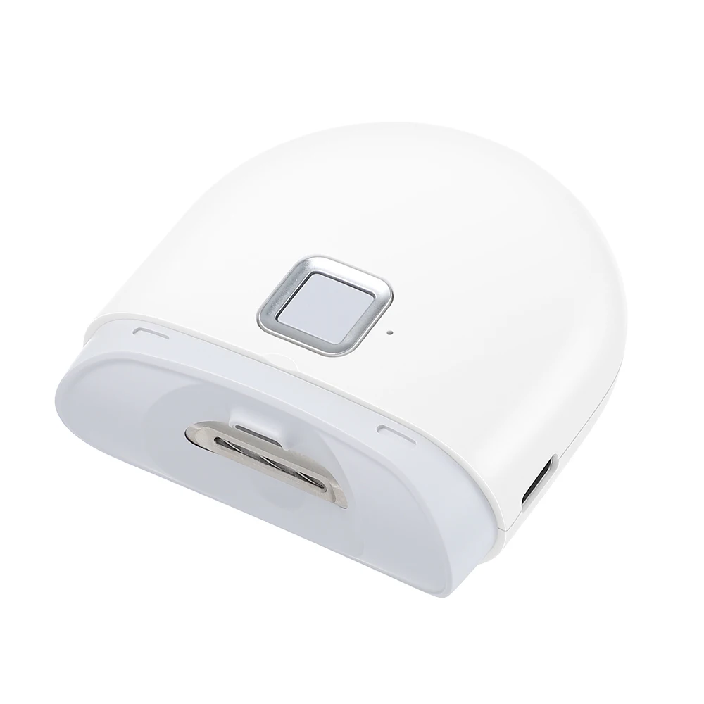 Mini Electric Nail Clipper With LED Light Rechargeable Automatic Portable Nail Grinder for Children Adult Safe Clipper Tools
