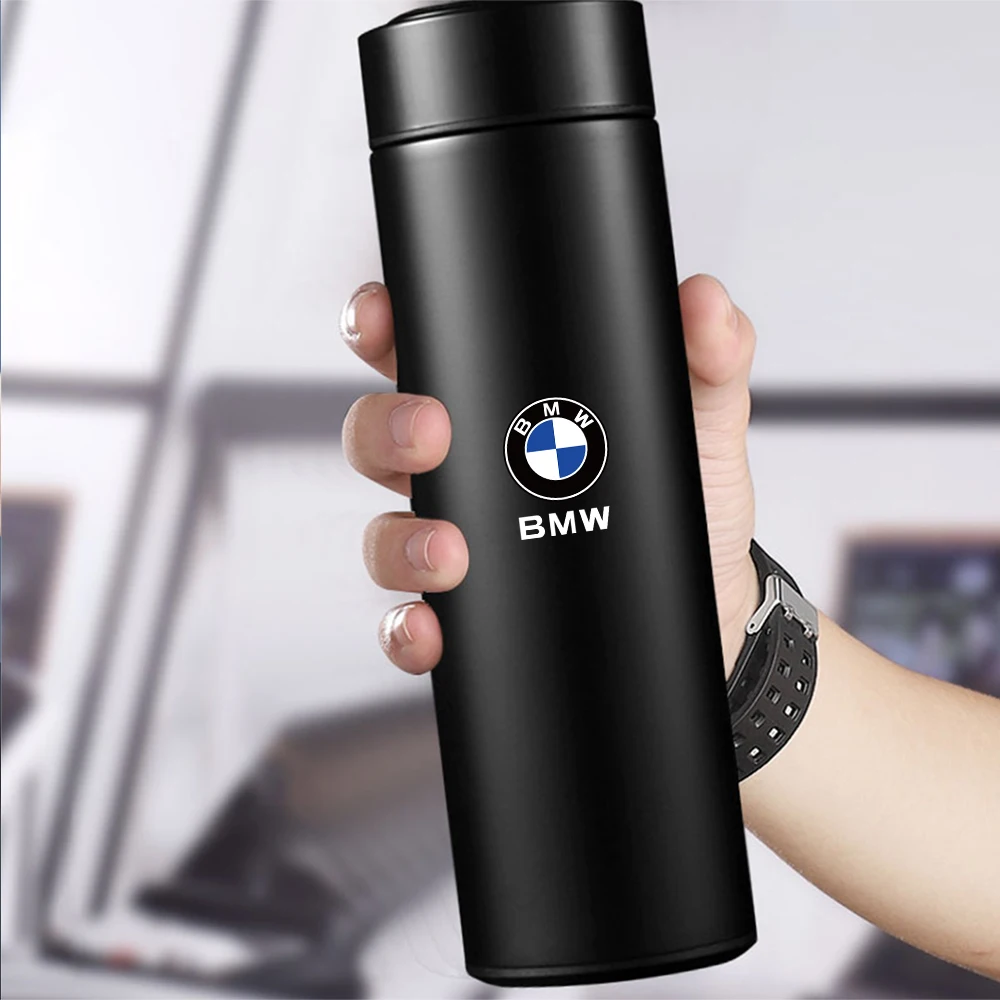 Car Stainless Steel Smart Thermos Mug Insulation Cup Led Digital Temperature Display For BMW E28 E30 E34 E36 M Performance X1 X2