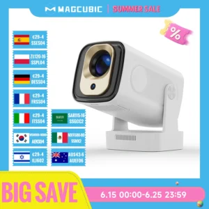 Magcubic HY310 Mini Projector Auto Focus 4K Native 1080P 330ANSI Android11 5W Speaker Air Mouse Voice Assistant Upgrated HY300