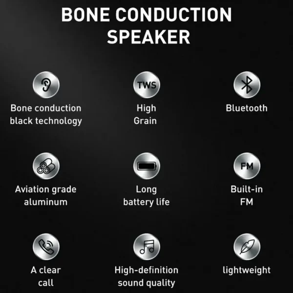 2025 Hot Bone Conduction Speaker Bluetooth-Compatible TWS Wireless Stereo Sound Hummingbird Speaker With FM Radio Dropshipping