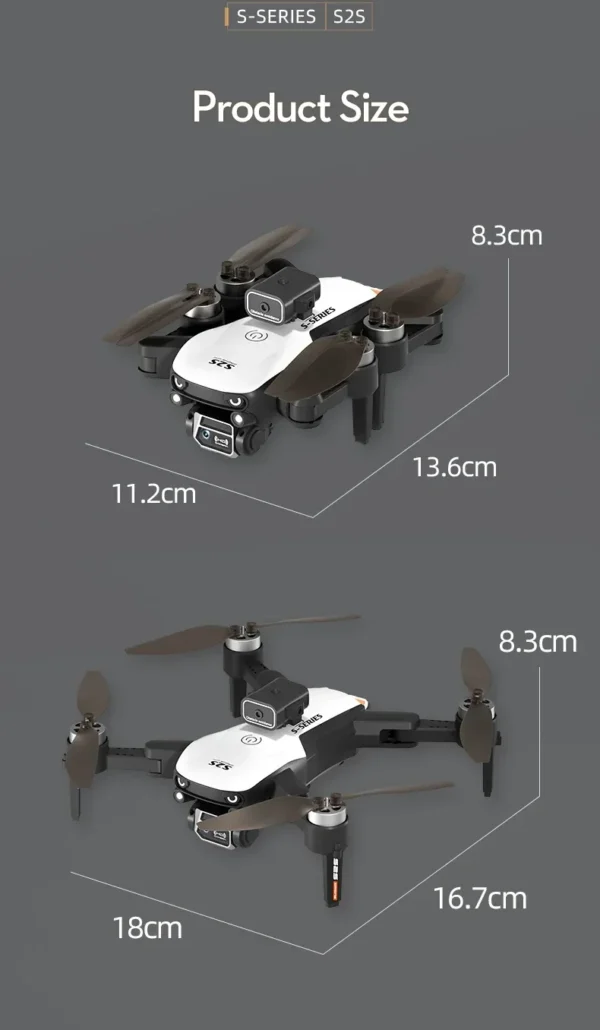 New S2S Mini Drone Profesional 8K HD Camera Fly 25Min Obstacle Avoidance Brushless Foldable Quadcopter Optical For Xiaomi