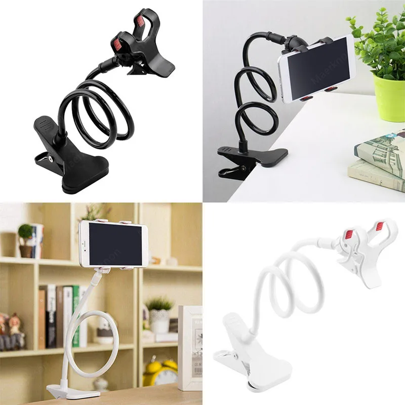 Universal Mobile Phone Holder Long Arm Lazy Bracket Clip Stand Stents Flexible Bed Desk Table Clip Bracket for Smartphone Holder