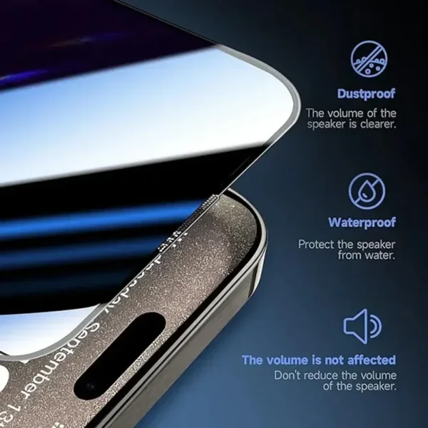 Dust Free Installation Privacy Screen Protector for IPhone 16 15 14 13 12 11 Pro Max Mini 7 8 15 16 Plus XS X XR Anti-Spy Glass