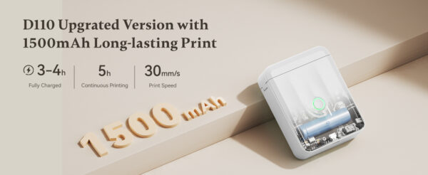 Niimbot D110 Smart Portable Label Printer Mini Pocket Thermal Sticker Maker Self-adhesive Label Papers For Office Home USE